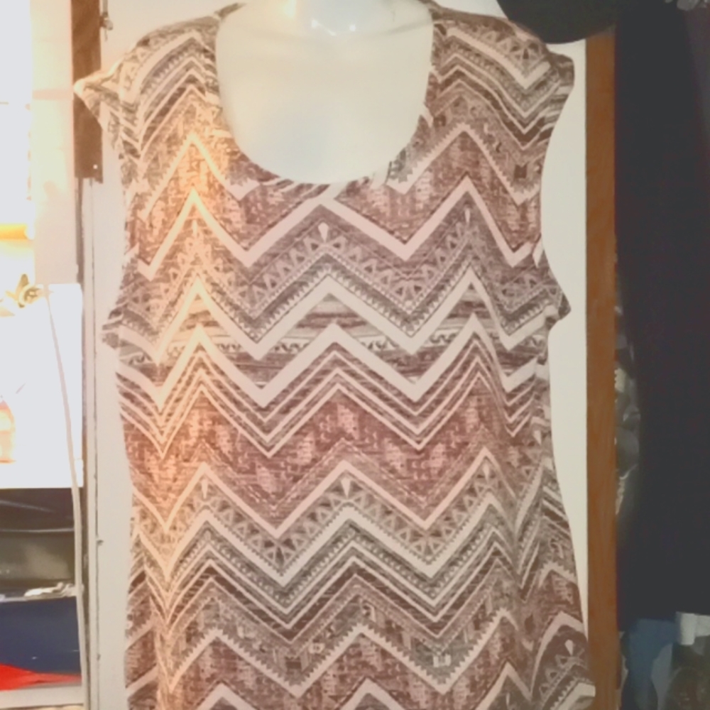 Almost Famous plus size asymmetrical tank top